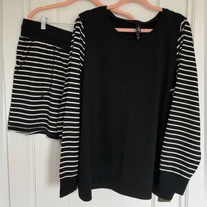 Lightweight French Terry Lounge Short &  Pullover Lounge Sweatshirt